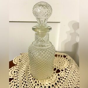 AVON 6 Diamond Style Vintage Glass Perfume Bottle